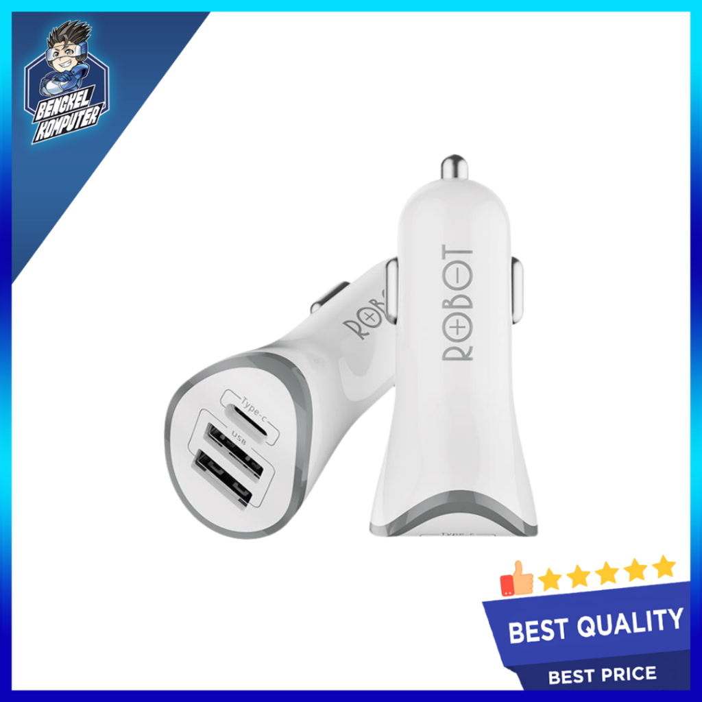 CAR CHARGER ROBOT RT-C08 WHITE