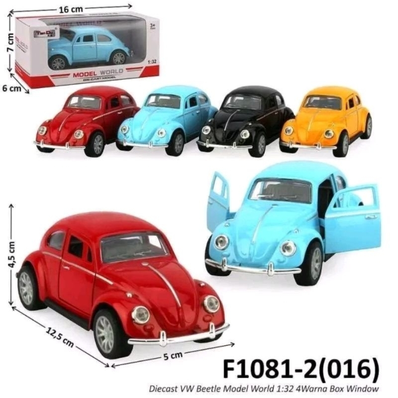 F1081-2 TOYS MOBIL VW KODOK MINIATUR MOBIL BESI MINIATUR