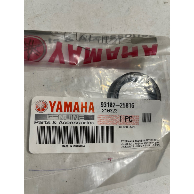 93102-25816 Seal Kruk As kanan Mio J 100% Original Yamaha YGP Asli Ori YGP