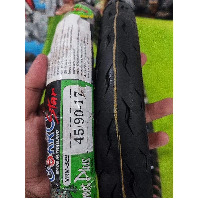 Ban vee rubber gekko satan star 45/90 ring 17 plus ban  dalam