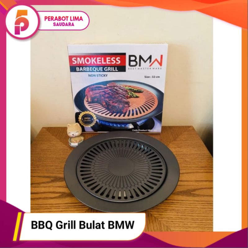 Panggangan BBQ Bulat BMW/ Smokeless BBQ Grill BMW 32 Cm
