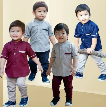 KOKO ANAK LAKI LAKI SETELAN MUSLIM BAJU USIA 1-10 TAHUN//PAKAIAN MUSLIM ANAK LAKI LAKI//KOKO ANAK LA