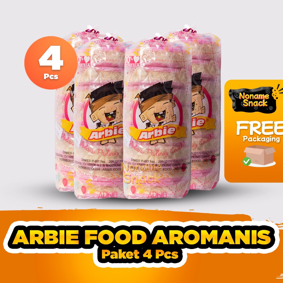 

Sup3r Pr0m0 NoName Snack - Paket Reseller Arbie Food 4 Pcs Cemilan Rambut Nenek Aromanis Grosir [164]