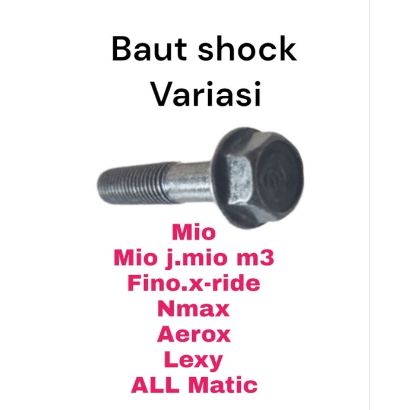 baut shock mio sporty soul smile mio j m3 fino nmax aerox lexy (shock variasi) belakang