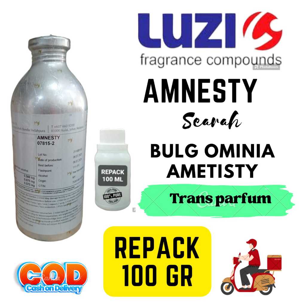 100 GRAM AMNESTY BY LUZI SEARAH AROMA BULGARI OMNIA AMETHYSTE KUALITAS  PREMIUM ( REPACK )