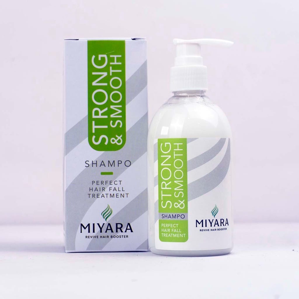 Miyara Shampoo - Strong & Smooth Shampoo - Perawatan Rambut Rontok Original