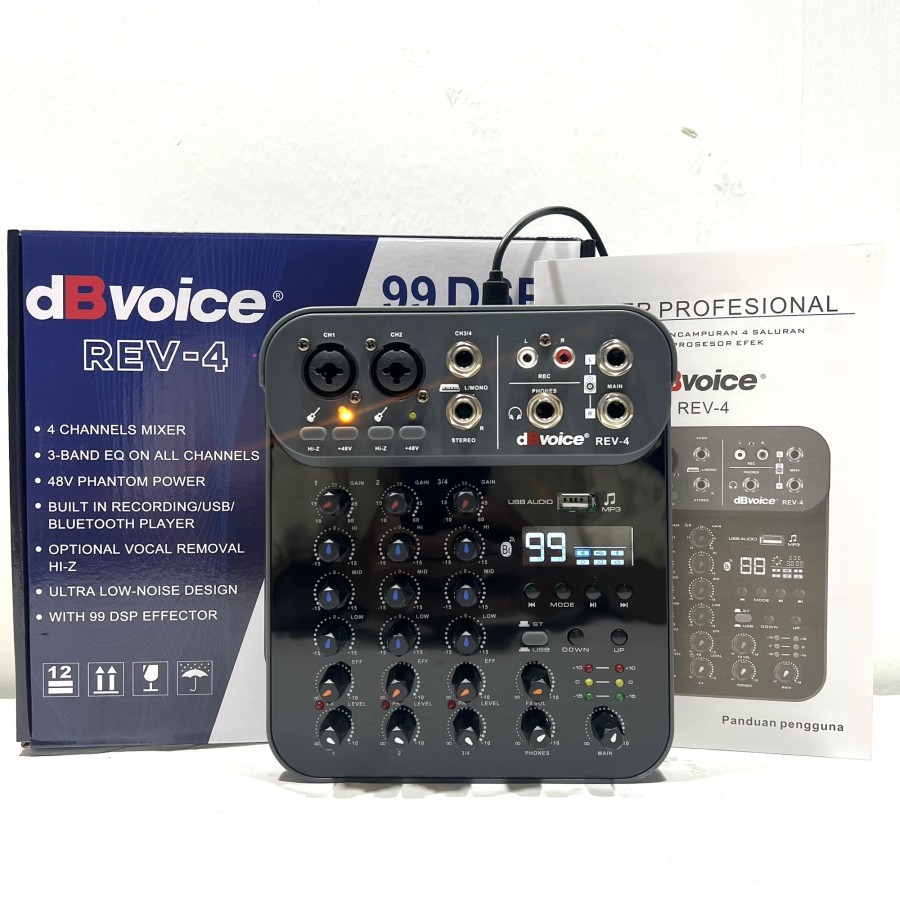 MIXER AUDIO DB VOICE REV 4 / REV4 ORIGINAL DBVOICE 4 CHANNEL