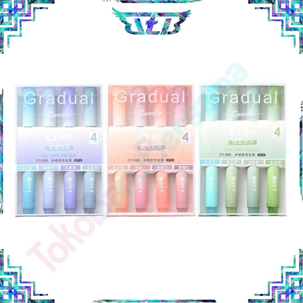 

TBB 1 SET ISI 4 HIGHLIGHTER WARNA PASTEL TERANG / 1 SET STABILO HIGHLIGHTER WARNA PASTEL TERANG S107