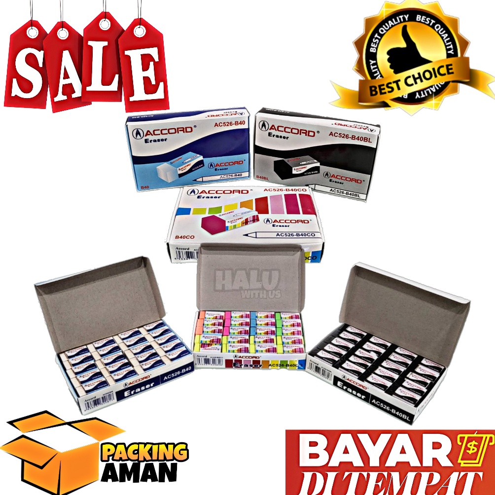 

[COD JD35] (BISA COD) PROMO 40 Pcs Penghapus / Eraser / Karet Penghapus 0qbus