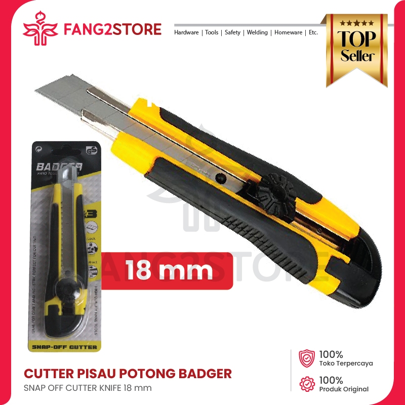 

Pisau Cutter Besar 18mm / Alat Potong Knife Badger