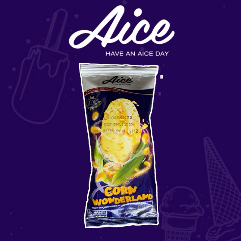 Ice Cream Es Krim AICE Corn Wonderland Tangerang Murah KHUSUS INSTAN