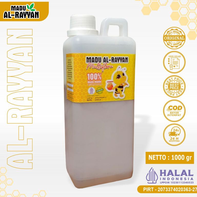 

48 Madu Murni Raw Honey 1kg - Madu Asli | Madu Al rayyan Terkini