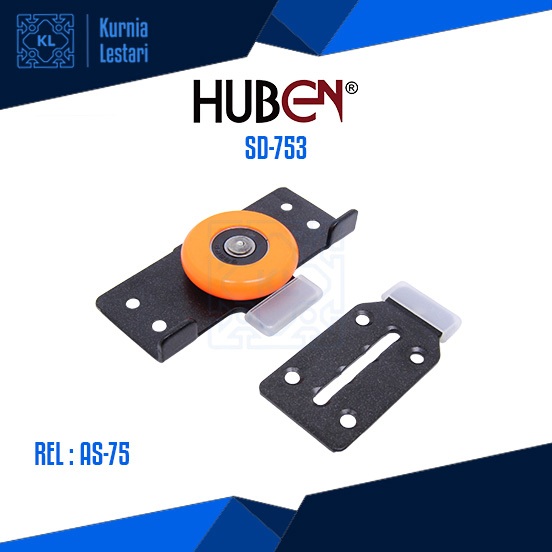 HUBEN SD-753 / Roda Sliding Lemari HUBEN SD753 (Rel AS-75)