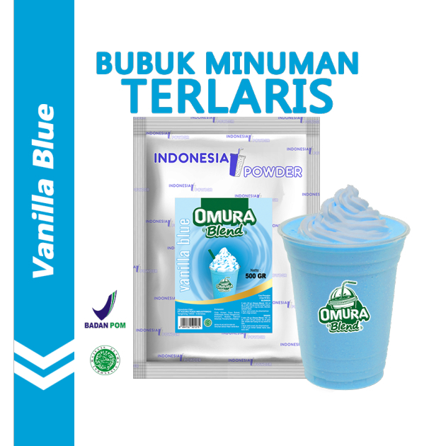 

Vanilla Blue 500gr / Powder Minuman Berkualitas Merk Omura Blend