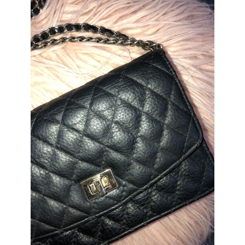 Sling Shoulder leather bag Wherever you go i will go with you Made in Korea