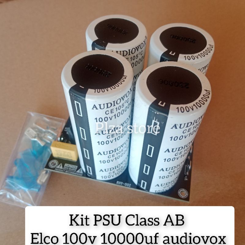 Kit PSU 4 Elco 100v 10000uf Audiovox PSU class AB isi 4 Elko 10000uf 100v original plus skun