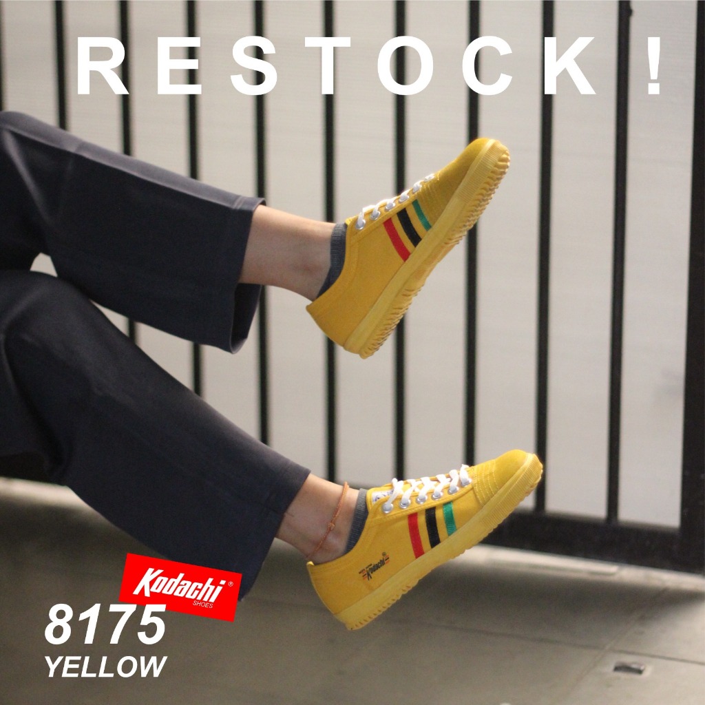 Sepatu Kodachi 8175 Kuning Stripe Hijau Hitam Merah Kodachi Yellow Green Black Red