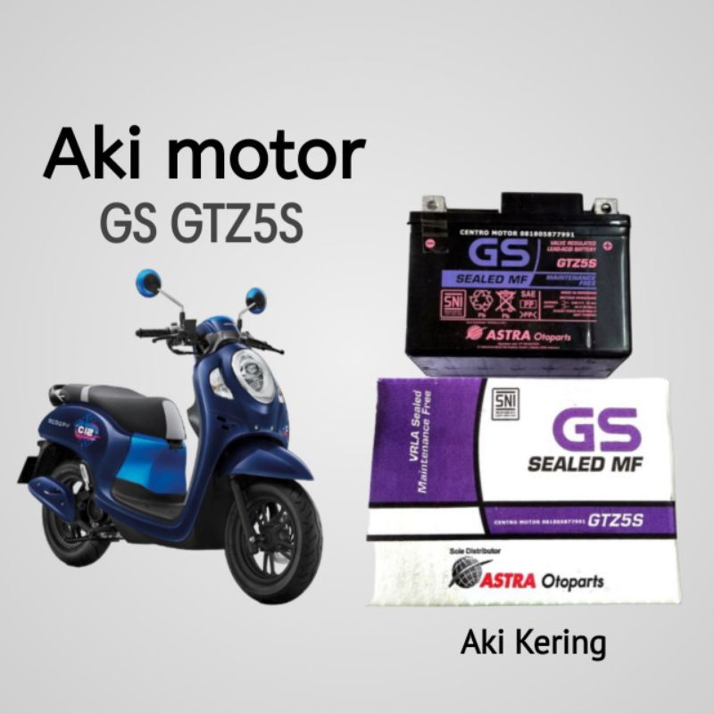 AKI MOTOR GS GTZ5S AKI KERING MOTOR SCOOPY, BEAT