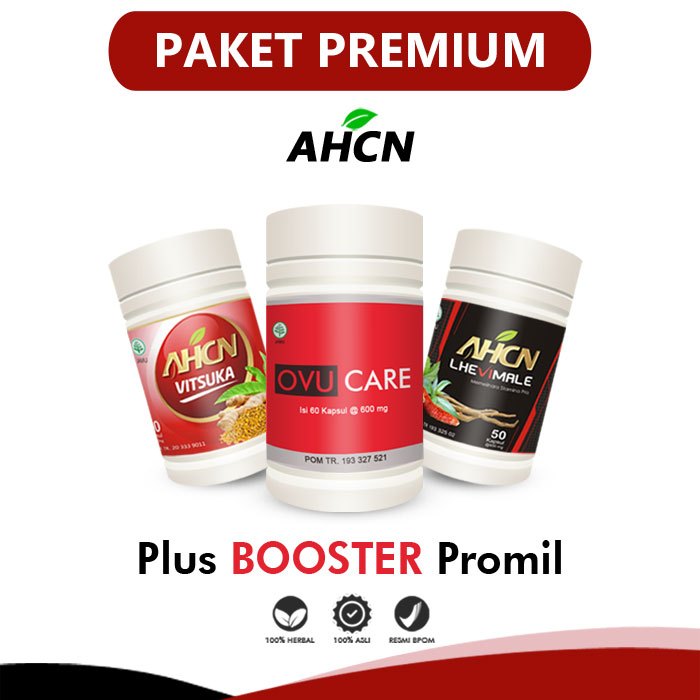 Paket Premium AHCN Herbal Promil AHCN + OVUCARE Paket Promil AHCN Lanjutan untuk yg Belum Berhasil