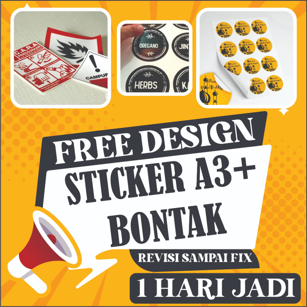 

FREE DESIGN STICKER BONTAK CROMO STICKER LABEL