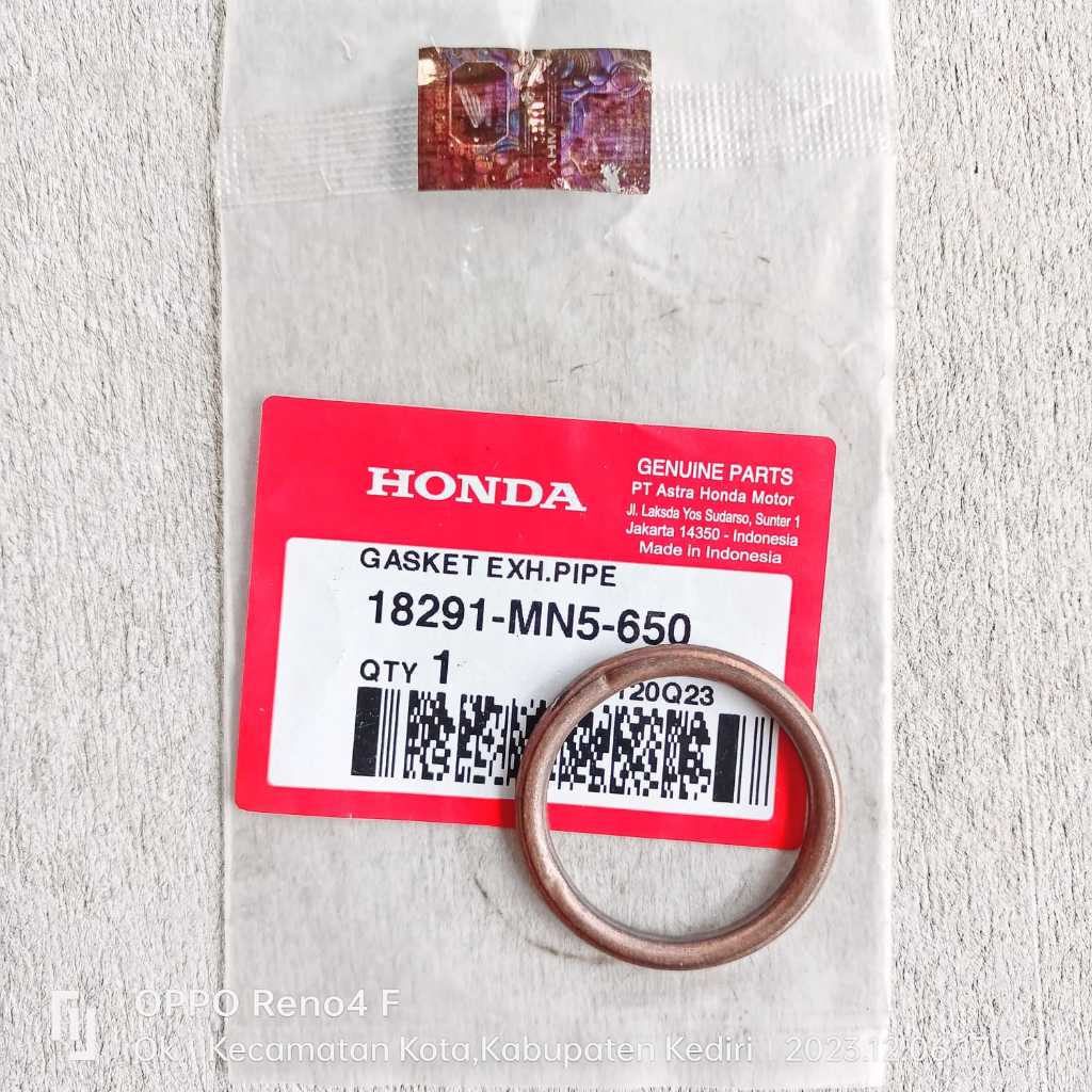 Gasket-Packing-Paking Knalpot Honda GL Max-Pro Megapro Tiger Phantom CS1 Sonic Supra-GTR Ori AHM