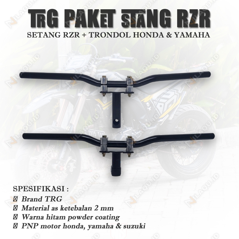 TRG Paket stang rzr plus dudukan stang honda yamaha suzuki full set setang stir rzr supra beat vario