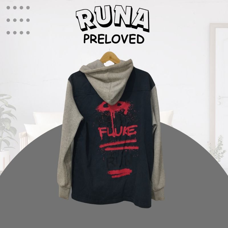 varsity hoodie FLUKE / HOODIE FLUKE / FLUKE BEKAS