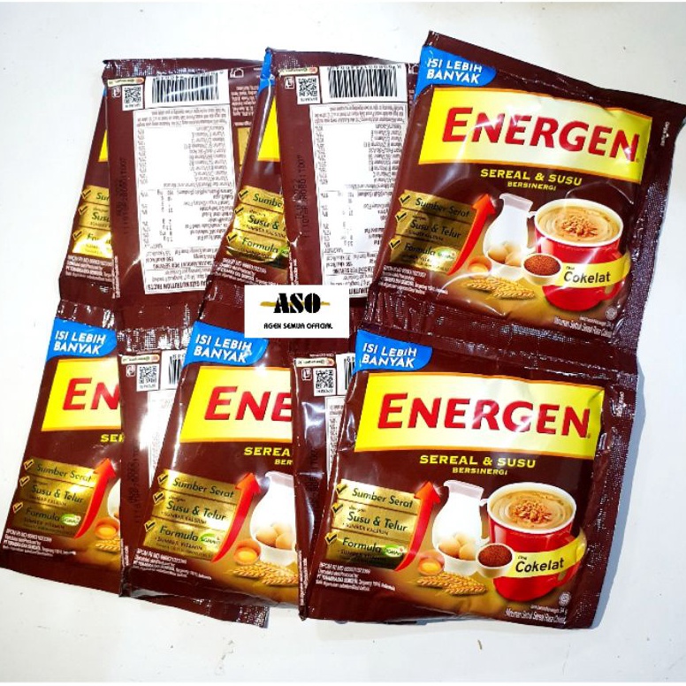 

ENERGEN COKLAT 32g RENCENG KEMASAN BARU ISI LEBIH BANYAK ( ISI 10 ) hgr88