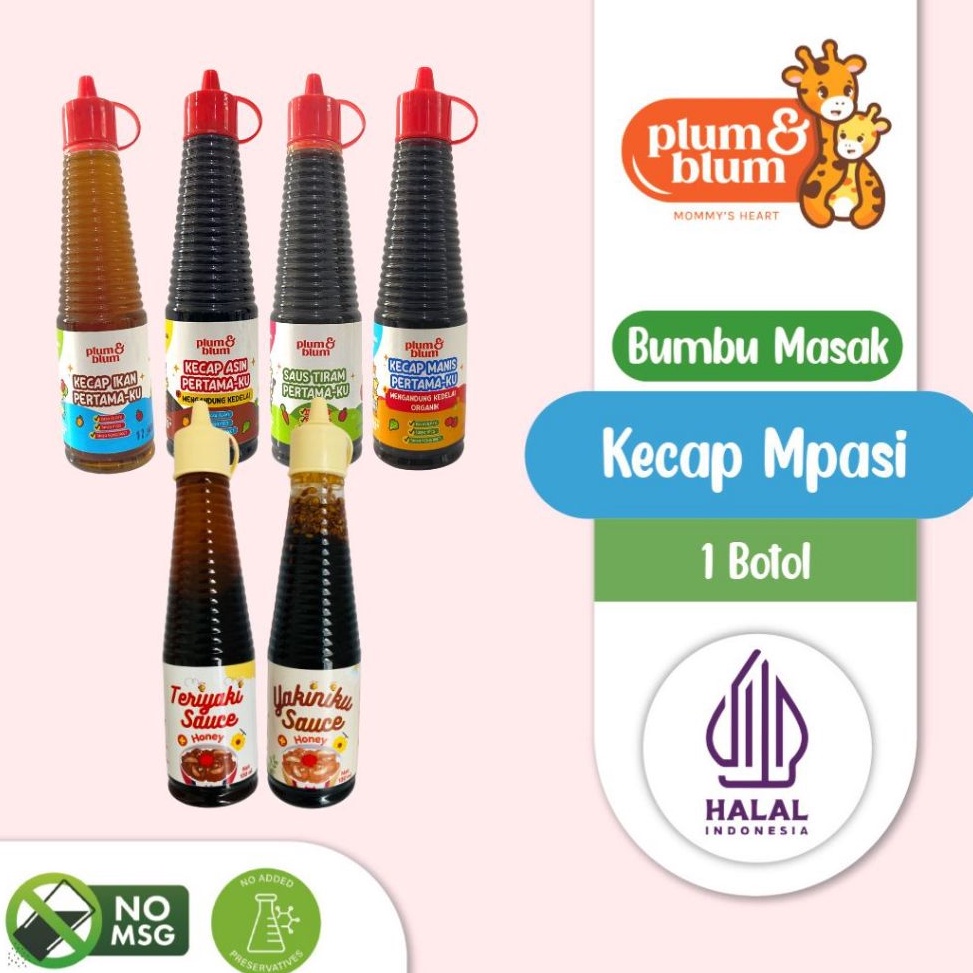 

CC6L9 Plum & Blum Saus Tiram Kecap Mpasi No MSG - 130 gram Murah