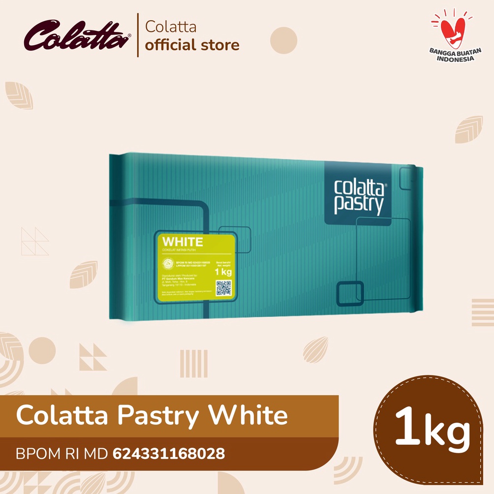 

ILL Colatta Pastry Chocolate White - Coklat Putih Batang 1Kg 88