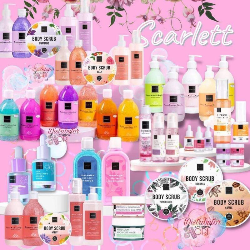 scarlett whitening/Scarlett whitening body serum/produk scarlett
