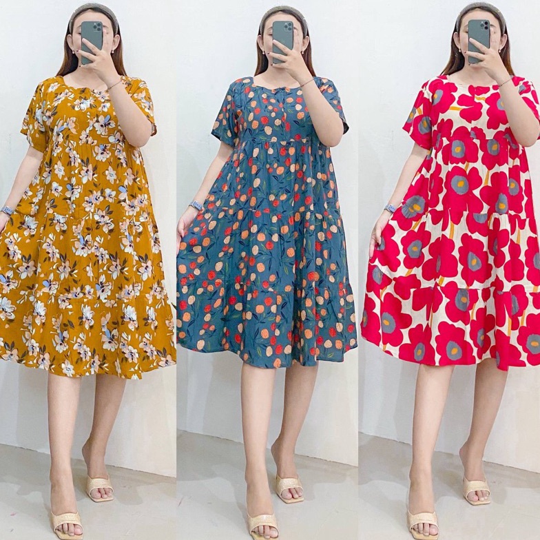 MISSDASTER - YUKII DRESS DASTER PENDEK MOTIF REMPEL SUSUN BUSUI 48