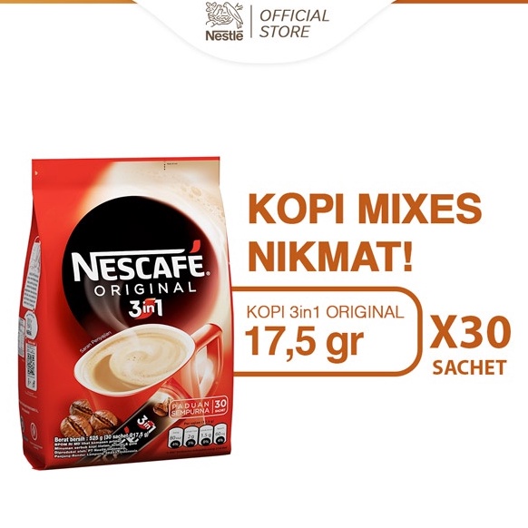 

[NAA91] Nescafe Original 3in1 17.5gr x 30 Best Terlaris