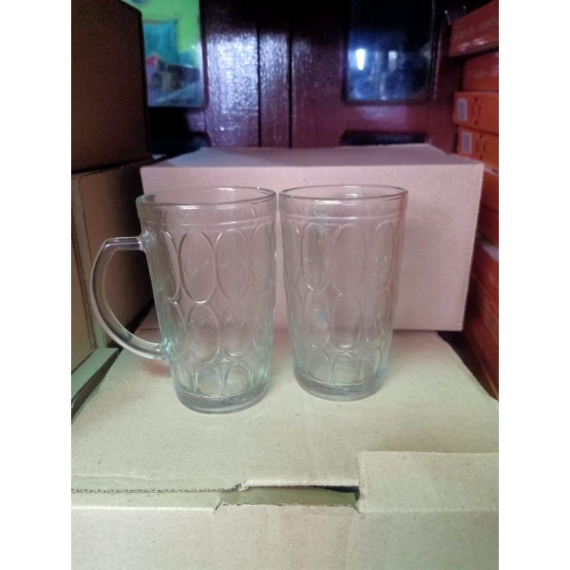 GELAS BIR ES TEH//GELAS GAGANG JEMPOL//GELAS BENING KACA//GELAS MUG