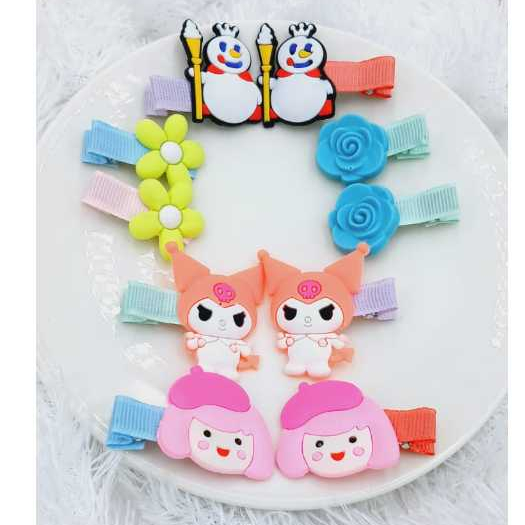 10 PCS JEPIT RAMBUT ANAK LUCU/ JEPITAN RAMBUT ANAK LUCU MIX KARAKTER