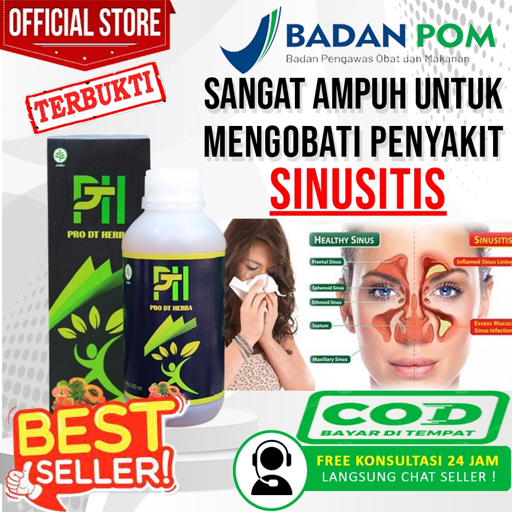Obat Sinusitis Paling Ampuh, Pilek Menahun, Anosmia, Polip Hidung, Hidung Berbau PRODT HERBA ORI