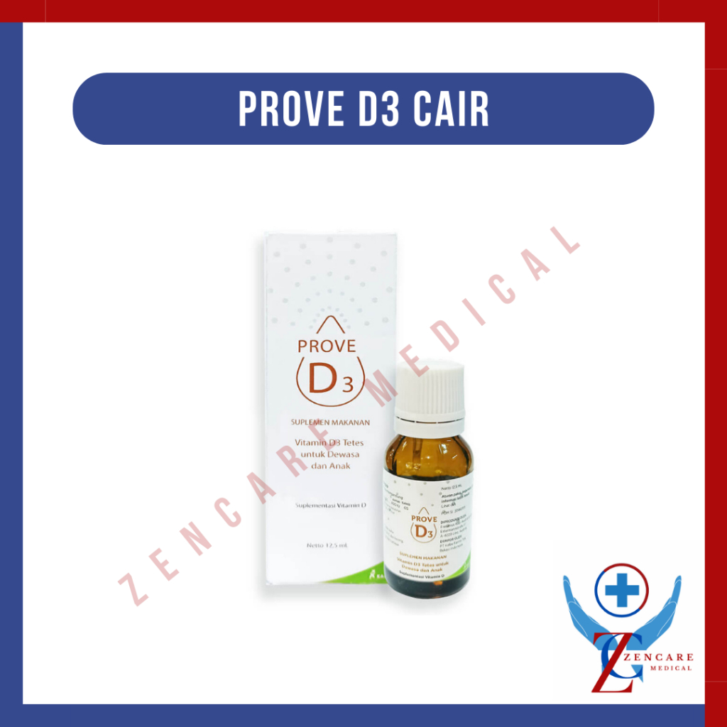 PROVE D3 Cair Vitamin D3 400 IU Sebotol 12.5 ML / Vitamin D3 Tetes