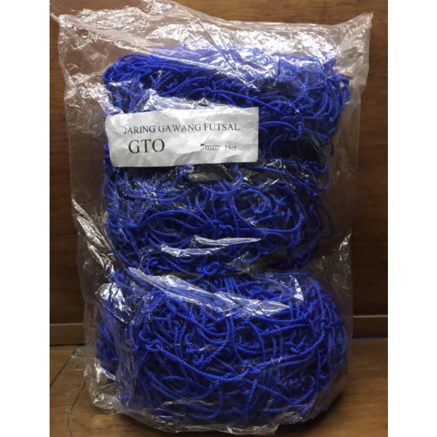 [70M94] Jaring gawang Futsal 5MM 5 mm GTO Harga sepasang wpvng