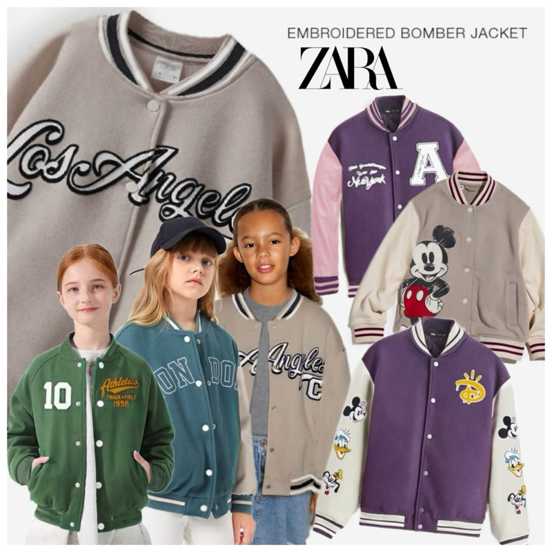 Zara kids bomber jacket (UNISEX)4T - 14T / bomber jacket anak zara / jaket anak zara / jaket anak un