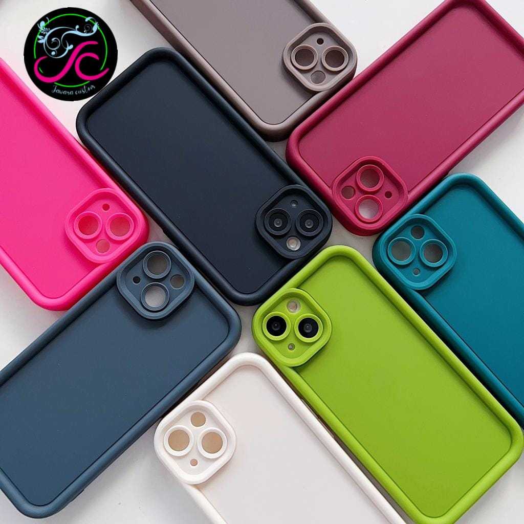 SOFTCASE SILIKON CASE CASING MATTE ROSE ANTISHOCKPROOF WARNA PERMEN FOR REALME C71 12 13 15 PRO C11 