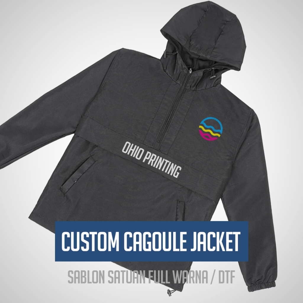 Ohio * Jaket Cagoule Pria I Jaket Custom I Jacket Taslan Parasut I Jaket Motor Berkendara I Cagoule 