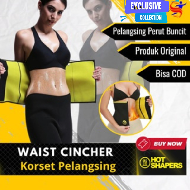Korset Pelangsing Perut Buncit Ori Alat Pembakar Lemak Korset Slimming Waist Cincher Pengecil Perut 