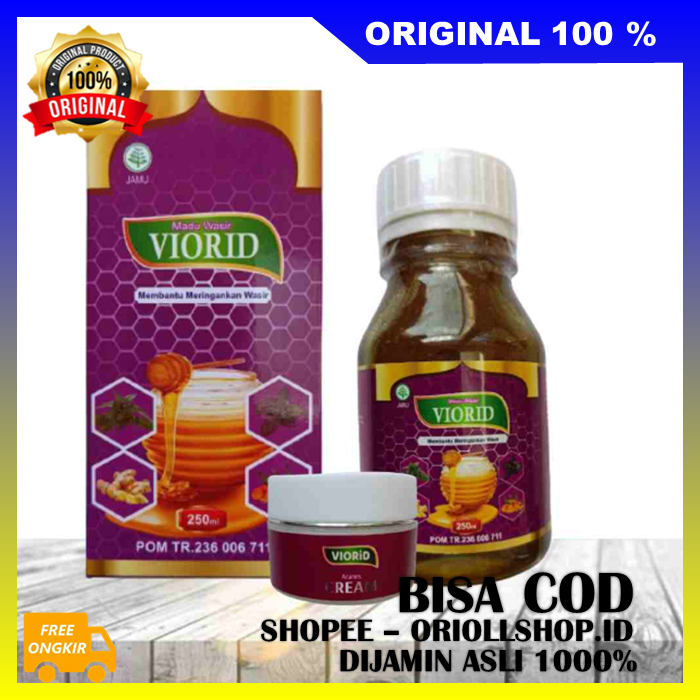 Viorid Madu + Cream Obat Wasir Solusi Atasi Ambeyen Atau Wasir Dijamin Ada Perubahan 100% ASLI BPOM