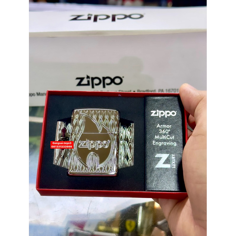 korek zippo original USA 48838 armor zippo flame design