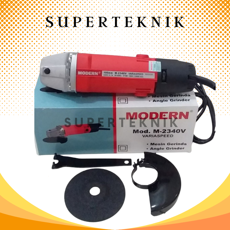 Disc Grinda M-2340V Modern / Modern M2340 Gerinda Tangan 4” Disc Grinder M 2340 4 Inch / Gerinda Mod