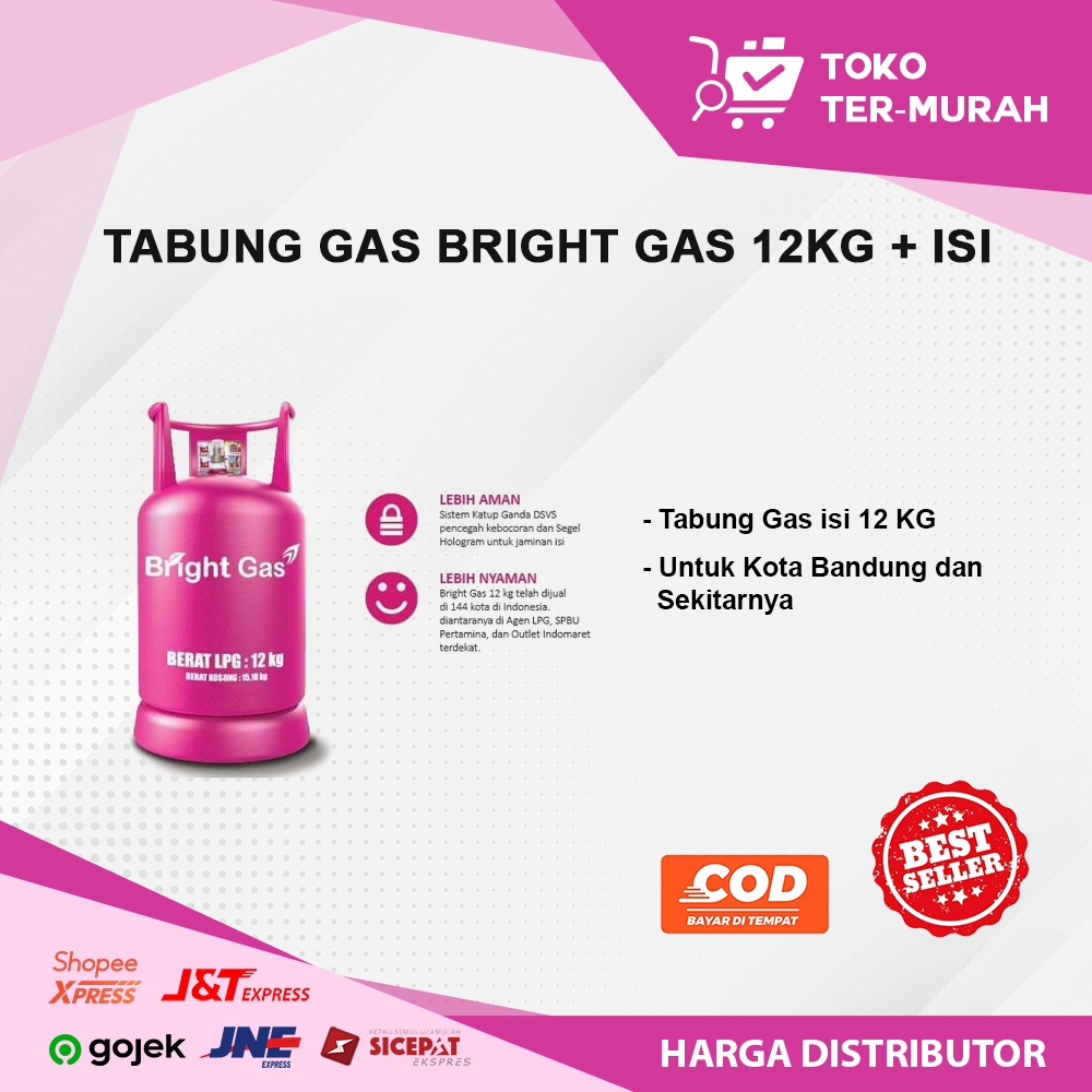 TABUNG GAS BRIGHT GAS 12KG + ISI