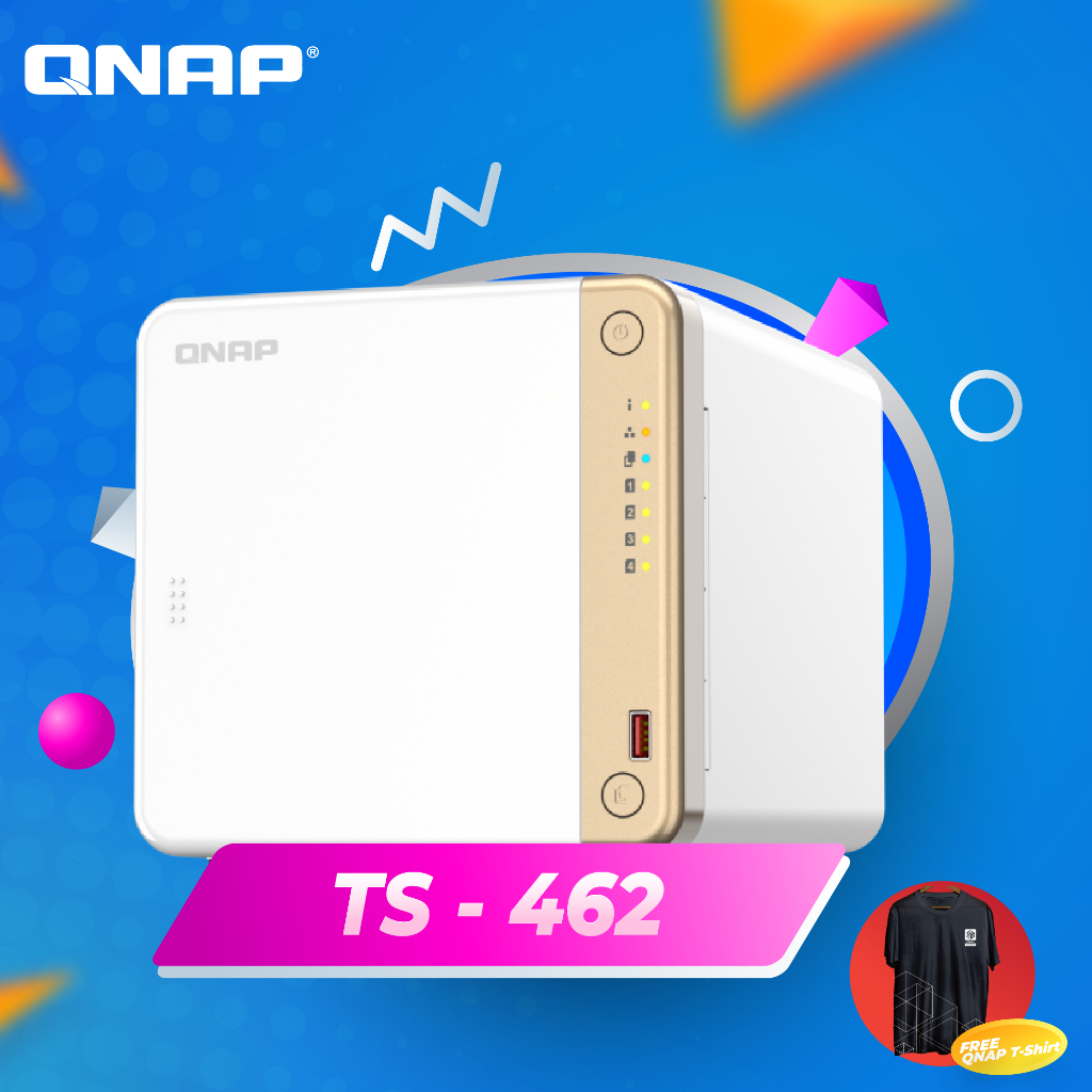 QNAP TS-462-4G RAM 4-Bay NAS Server External Storage Cloud TS462