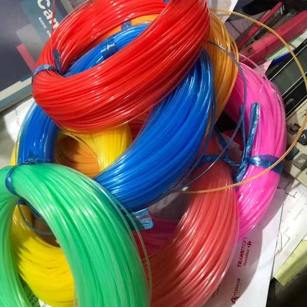 Tali selang / selang sedotan warna [1 ikat] 200 gr diameter 2mm es minuman anak / selang kecil Terki