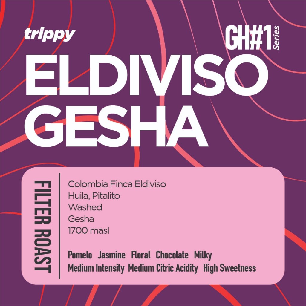 

Kopi Colombia EL DIVISO GESHA WASHED 50gr 【Trippy Coffee Roastery】