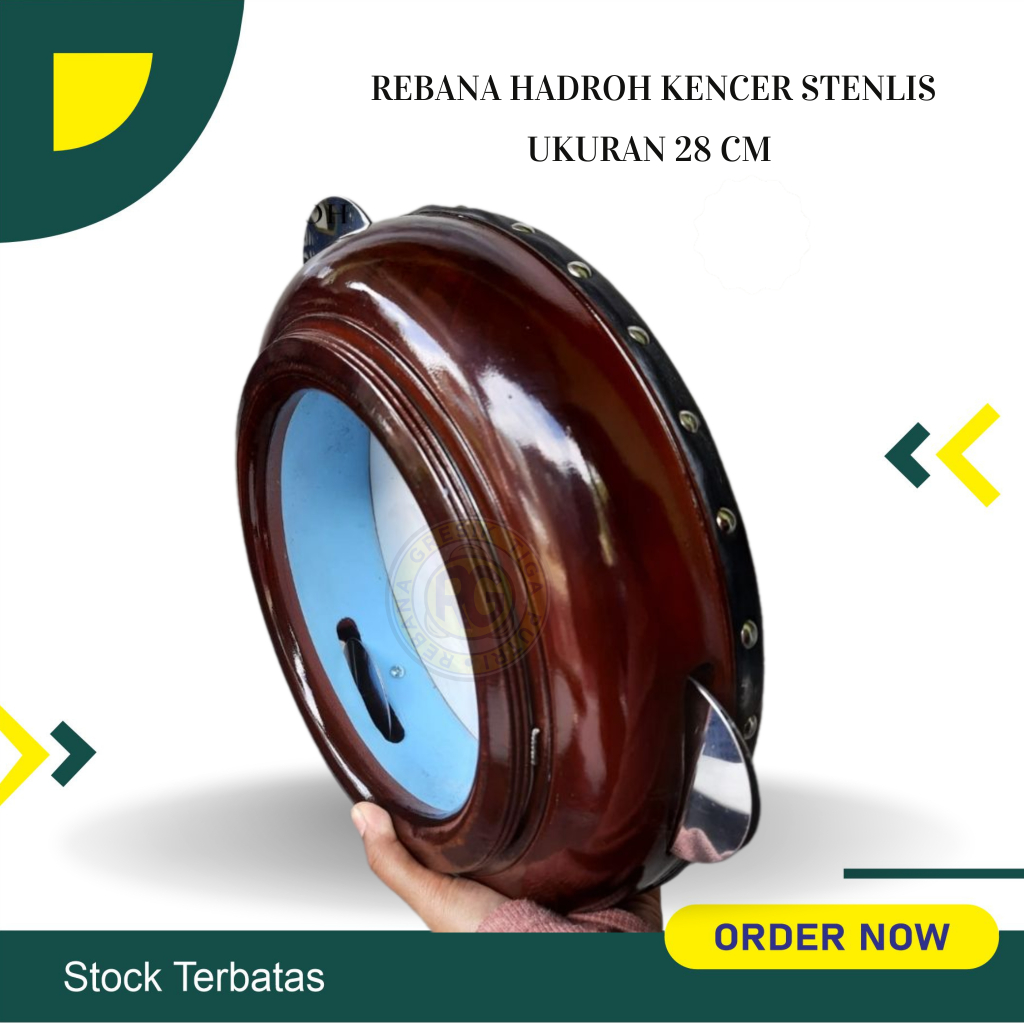 rebana hadroh 28 cm rebana buat pemula banjari alat musik rebana terbangan